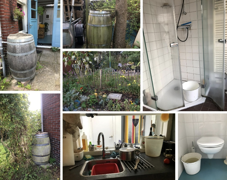water in en om huis